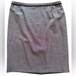 Hugo Boss Black/White Wool Blend Pencil Skirt 12